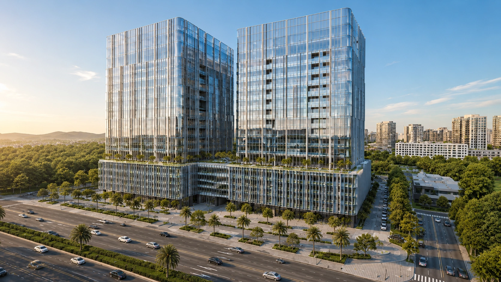 Kamdhenu Business District – premium office interiors